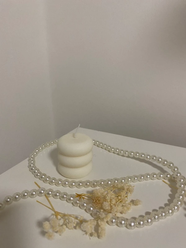 Drievoudige schijf kaars klein - Foto 1